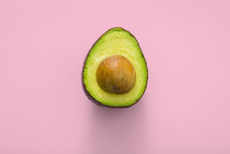 Avocado representing avocado oil as lube alternative