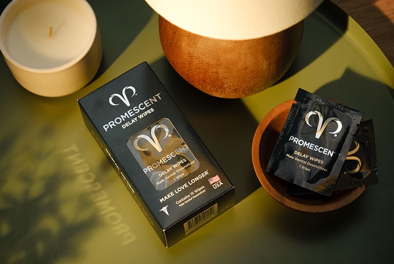 Promescent delay wipes for premature ejaculation