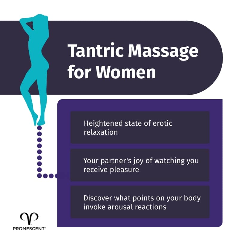 Instructions for women receiving a tantric massage