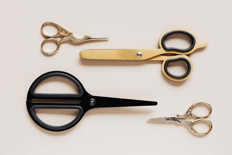 Different types of scissors representing different types of people that would scissor