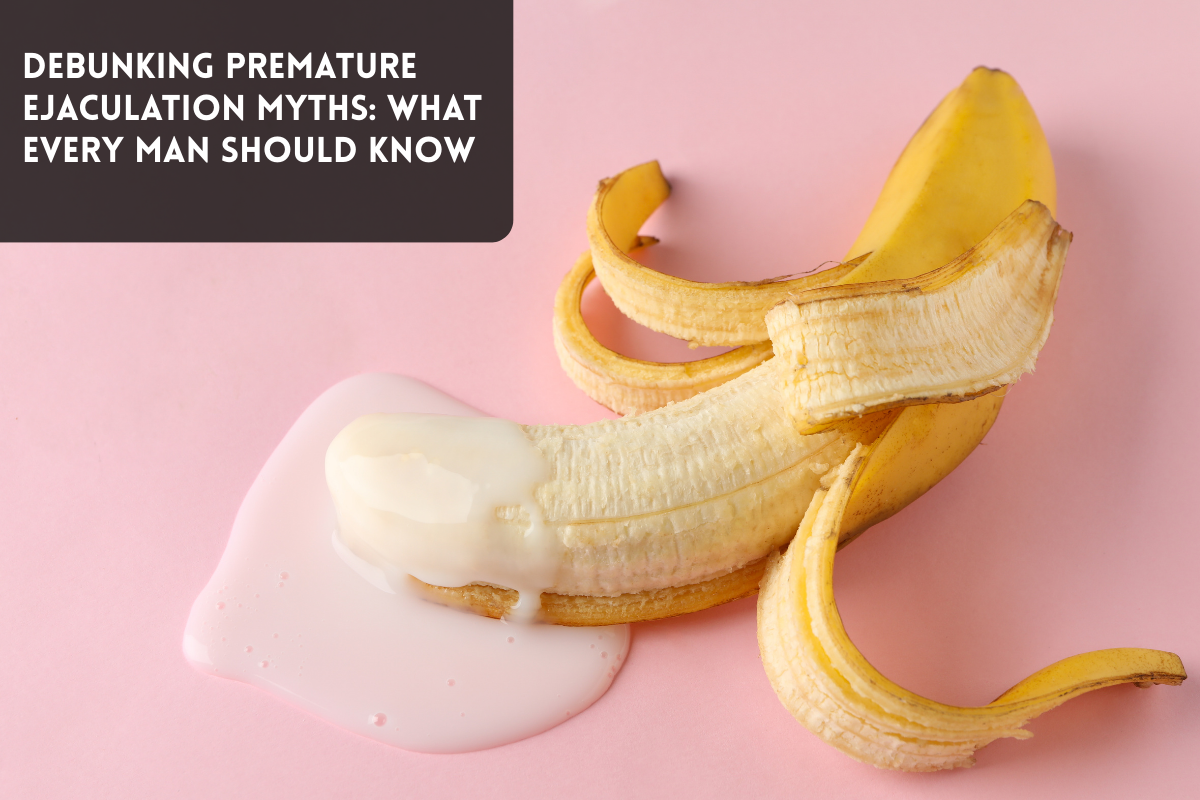 cover image for blog post depicting a banana on a yellow background to signify premature ejaculation