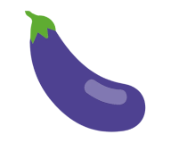 eggplant emoji