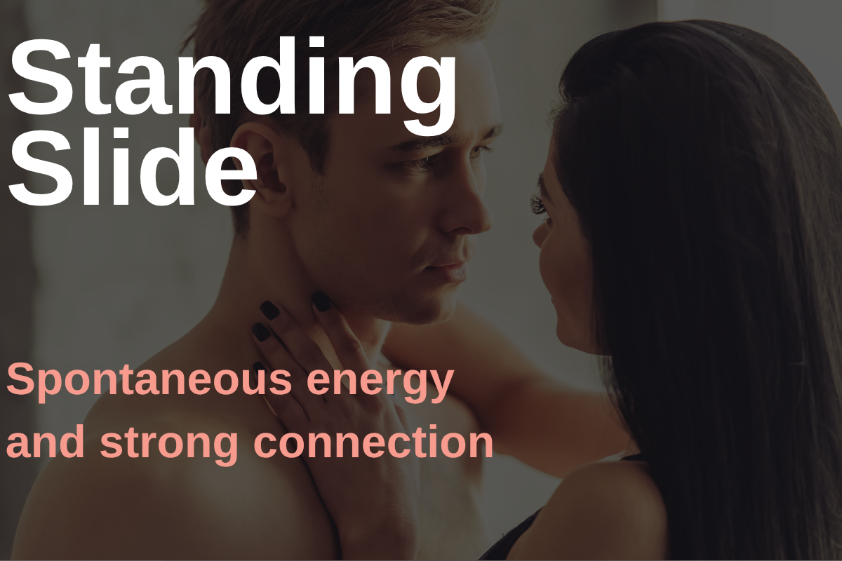 Standing slide sex position.