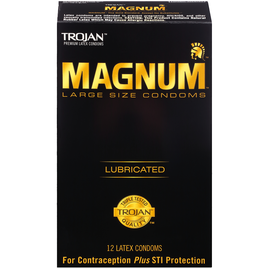 Trojan Magnum Large Condom - 12 Pack