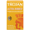 Trojan Ultra Ribbed Condoms - 12 Pack